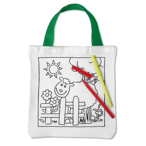 Sac coton à colorier