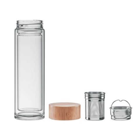 Gourde double paroi verre 420ml