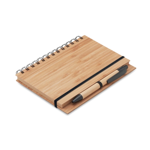 Carnet et stylo en bambou