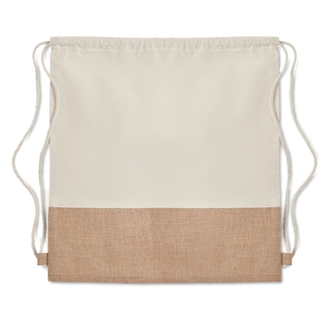 Sac à cordon avec détails jute