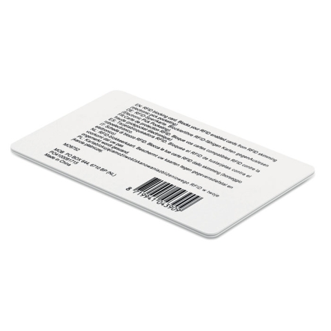 Carte de blocage RFID