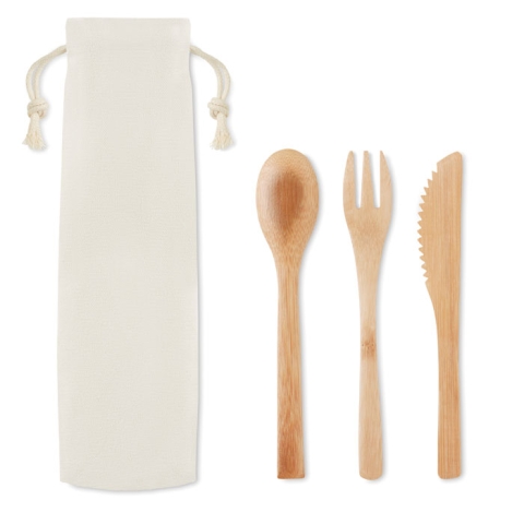 Set de couverts en bambou