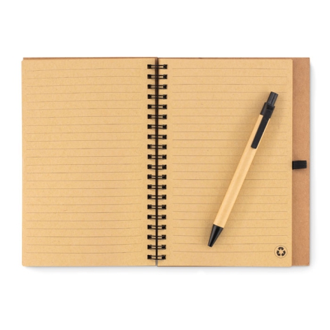 Carnet en liège avec stylo